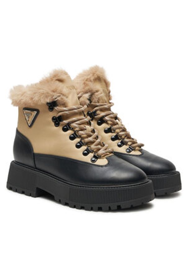 Guess Trapery Rezim FLFREZ ELE10 Beżowy. Kolor: beżowy. Materiał: materiał