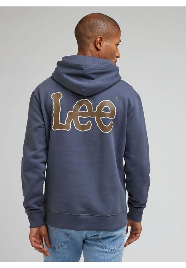 Lee - LEE CORE HOODIE MĘSKA BLUZA Z KAPTUREM NIEROZPINANA DUSTY 112342453 LM09015541. Typ kołnierza: kaptur