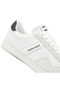 Tommy Jeans Sneakersy Tjm Leather Retro Cupsole EM0EM01414 Écru. Materiał: skóra, zamsz