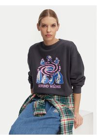 Quiksilver Bluza EQWFT03188 Szary Oversize. Kolor: szary. Materiał: bawełna #4