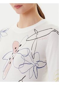 Desigual Sweter Arty 25WWJF33 Biały Regular Fit. Kolor: biały. Materiał: wiskoza #5