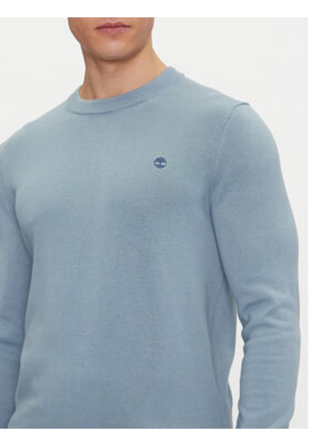 Timberland Sweter TB0A2BMM Niebieski Regular Fit. Kolor: niebieski. Materiał: bawełna