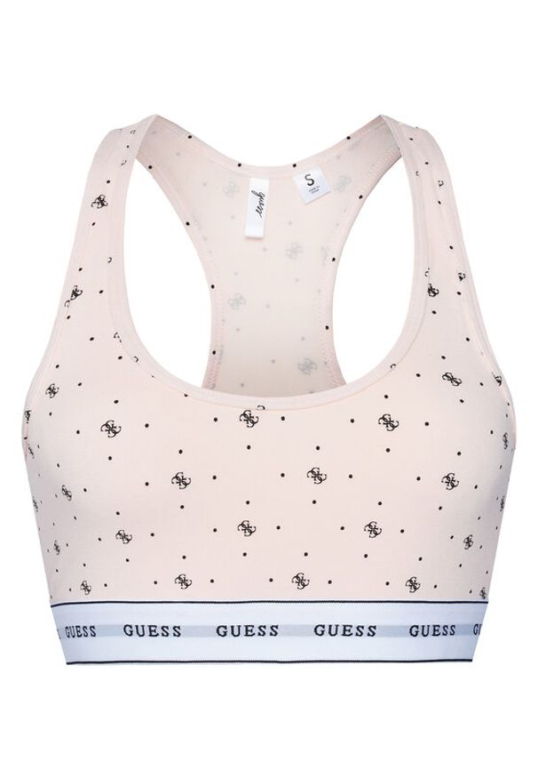 Guess Biustonosz top O97C01 KBOE1 Różowy. Kolor: różowy. Materiał: bawełna