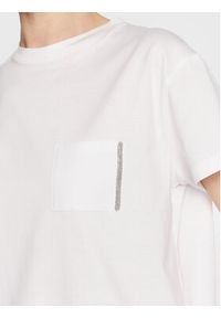 Fabiana Filippi T-Shirt JEDP04W108 Biały Regular Fit. Kolor: biały. Materiał: bawełna
