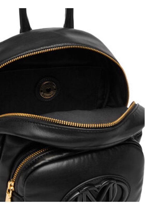 Love Moschino - LOVE MOSCHINO Plecak JC4332PP0OKM0000 Czarny. Kolor: czarny. Materiał: skóra