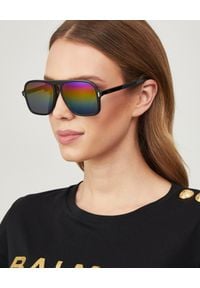 Fendi - FENDI - Okulary przeciwsłoneczne. Kolor: czarny. Wzór: gradientowy #1