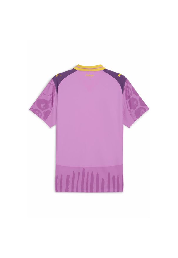 Puma - Męska autentyczna koszulka KIDSUPER × BORUSSIA DORTMUND PUMA. Kolor: różowy. Wzór: geometria, kolorowy