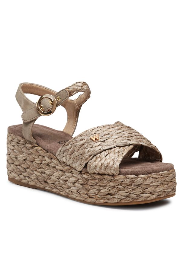 Espadryle Wrangler Alma Raffia WL31554A Taupe 029. Kolor: brązowy