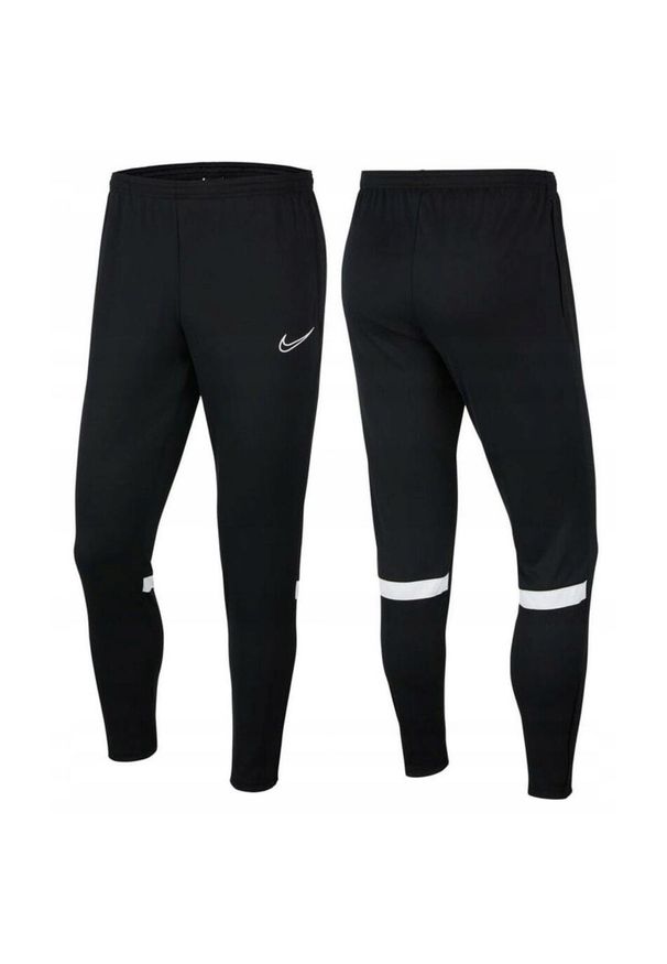 Spodnie do piłki nożnej męskie Nike Dry Academy 21 dresowe. Kolor: czarny. Materiał: dresówka. Sport: piłka nożna