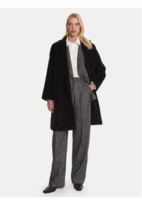 Marella Płaszcz wełniany Scherzo 2523016102 Czarny Regular Fit. Kolor: czarny. Materiał: wełna #2