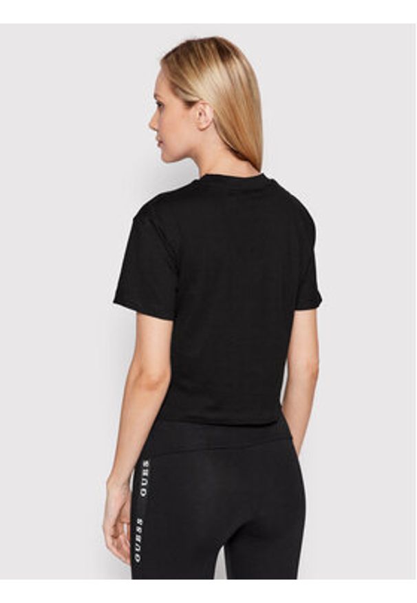 Guess T-Shirt V2YI06 K8HM0 Czarny Regular Fit. Kolor: czarny. Materiał: bawełna