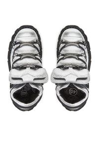 NEW ROCK Botki M-106WALL-C16 Srebrny. Kolor: srebrny. Materiał: skóra. Styl: rockowy #6