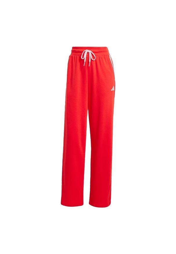 Adidas - Spodnie Essentials Color Pop French Terry. Kolor: czerwony. Materiał: materiał. Sport: fitness