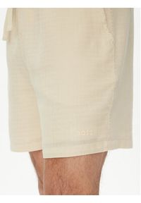 BOSS Szorty materiałowe 50540134 Écru Regular Fit. Materiał: bawełna #4