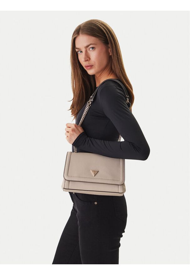 Guess Torebka Noelle II HWZG96 72210 Beżowy. Kolor: beżowy. Materiał: skórzane