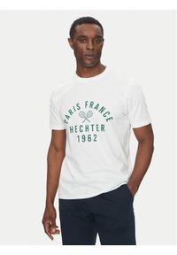 Hechter Paris T-Shirt 75014 151919 Biały Regular Fit. Kolor: biały. Materiał: bawełna