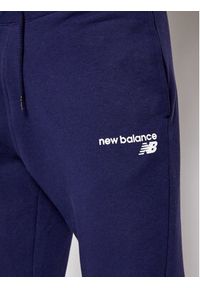 New Balance Spodnie dresowe C C F Pant MP03904 Granatowy Athletic Fit. Kolor: niebieski. Materiał: syntetyk, dresówka, bawełna #5