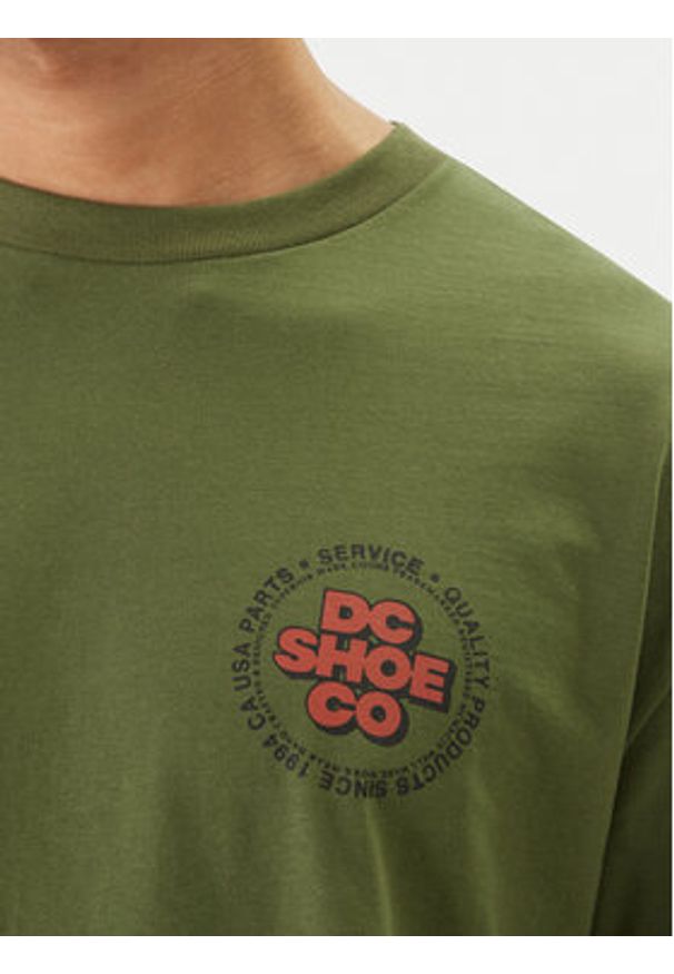 DC Shoes T-Shirt Work Circle EDYZT04369 Zielony Regular Fit. Kolor: zielony. Materiał: bawełna