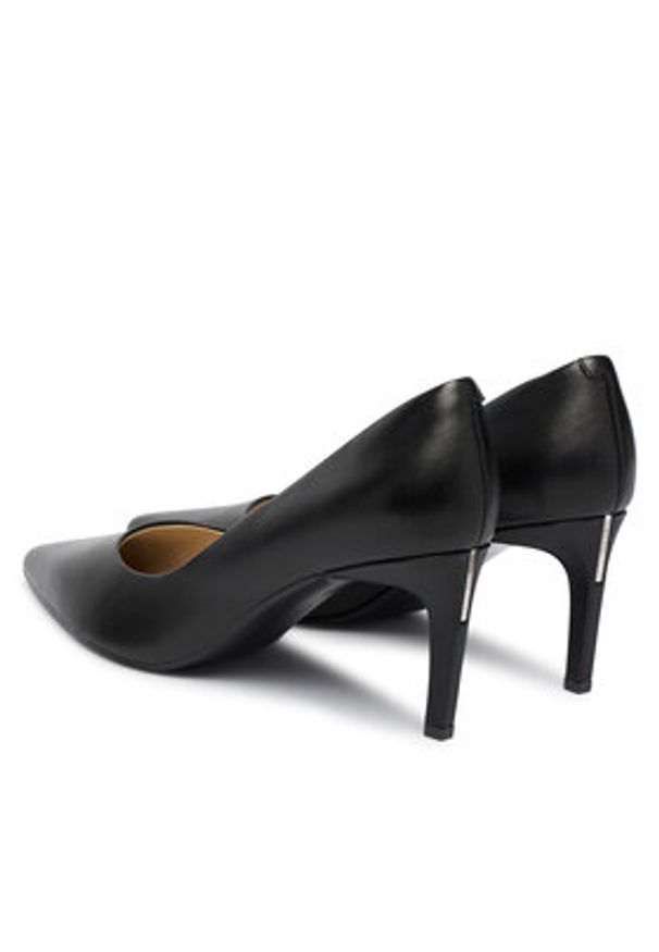 Calvin Klein Szpilki Ess Stiletto 70 HW0HW02607 Czarny. Kolor: czarny. Materiał: skóra. Obcas: na szpilce