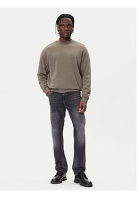 Hugo - HUGO Bluza Dapocrew 50525892 Beżowy Relaxed Fit. Kolor: beżowy. Materiał: bawełna #4