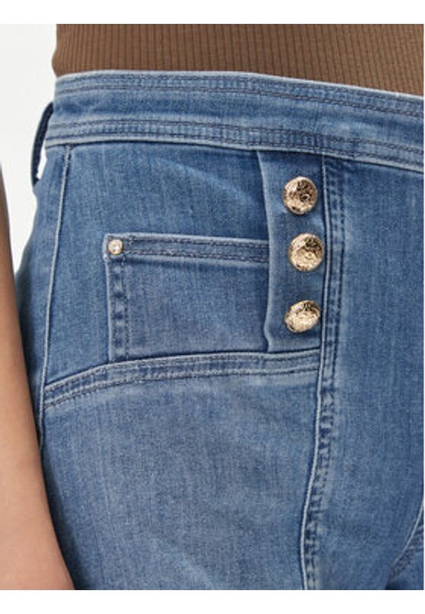 Liu Jo Szorty jeansowe UA4112 D4611 Niebieski Slim Fit. Kolor: niebieski. Materiał: bawełna