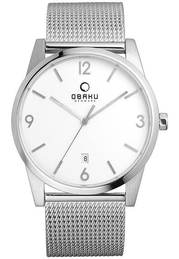 OBAKU - Zegarek męski Obaku Denmark V169GDCIMC srebrny. Kolor: srebrny