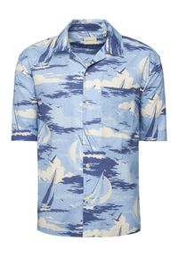 GANT - Gant Koszula 3250048 Niebieski Relaxed Fit. Kolor: niebieski. Materiał: bawełna #1
