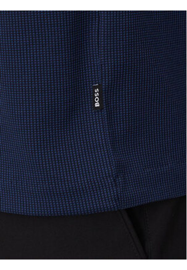 BOSS - Boss T-Shirt H-Tiburt 431 50518539 Granatowy Regular Fit. Kolor: niebieski. Materiał: bawełna