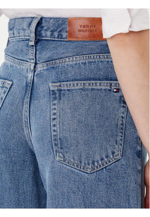 TOMMY HILFIGER - Tommy Hilfiger Jeansy WW0WW46484 Niebieski Wide Leg. Kolor: niebieski