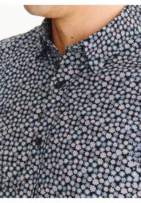 Pako Lorente - PAKO LORENTE – Czarna koszula w drobny wzór. Kolor: czarny. Materiał: bawełna. Długość rękawa: długi rękaw. Długość: długie. Wzór: kwiaty #5