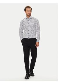 BOSS - Boss Koszula 50520065 Biały Slim Fit. Kolor: biały. Materiał: bawełna