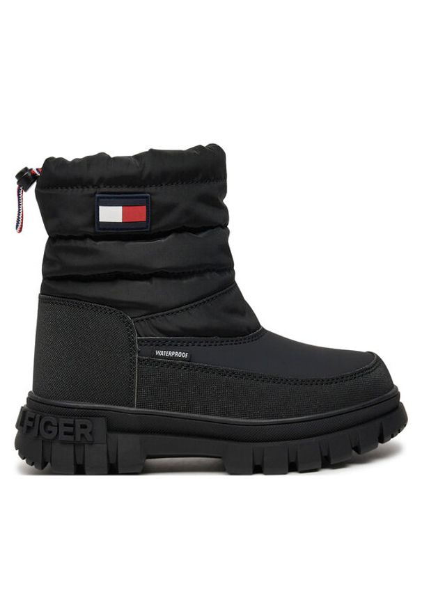 TOMMY HILFIGER - Tommy Hilfiger Śniegowce Fur Boot T3X5-33715-1695 M Czarny. Kolor: czarny. Materiał: materiał