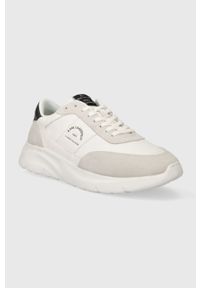Karl Lagerfeld sneakersy skórzane SERGER KC kolor biały KL53638. Nosek buta: okrągły. Kolor: biały. Materiał: skóra #3