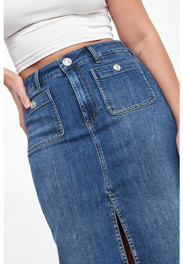 Liu Jo - Spódnica jeansowa damska LIU JO. Materiał: jeans