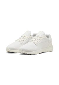 Puma - Damskie sneakersy SOFTRIDE Cosmic PUMA Warm White. Kolor: biały. Materiał: syntetyk, skóra, nubuk. Szerokość cholewki: normalna