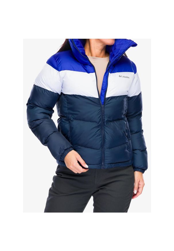 columbia - Kurtka ocieplana damska Columbia Puffect II Colorblock Jacket. Kolor: niebieski. Sport: turystyka piesza