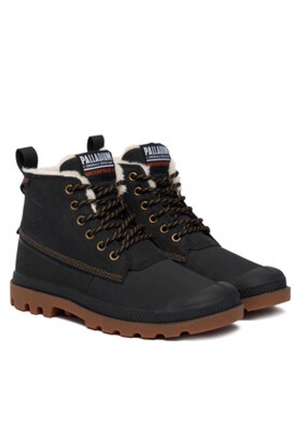 Palladium Trapery Pampa Duck Wl Wp+ 79547-008-M Czarny. Kolor: czarny. Materiał: materiał