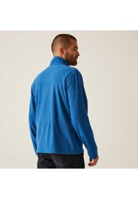 Regatta - Polar roboczy męski Micro Zip Neck. Kolor: niebieski. Materiał: polar. Sport: turystyka piesza