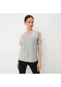 Mohito - Zielona bluzka z ozdobnymi elementami - Zielony. Kolor: zielony #1