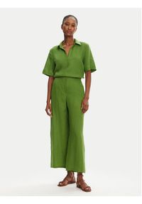 Marella Kuloty Silvana 2515131022 Zielony Regular Fit. Kolor: zielony. Materiał: len #5