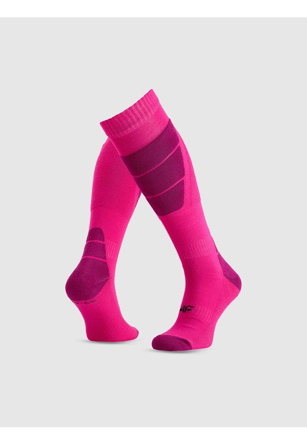 4f - 4F Skarpety narciarskie damskie - różowe 35-38. Kolor: różowy. Sport: narciarstwo