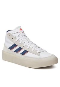 Adidas - adidas Sneakersy Znsored High IF6556 Biały. Kolor: biały. Materiał: materiał #3