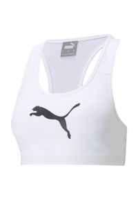 Stanik sportowy damski Puma Mid Impact 4Keeps Bra. Kolor: biały, wielokolorowy, czarny #1