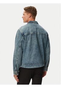 BOSS Kurtka jeansowa Luney BO 50566465 Niebieski Regular Fit. Kolor: niebieski. Materiał: bawełna #4