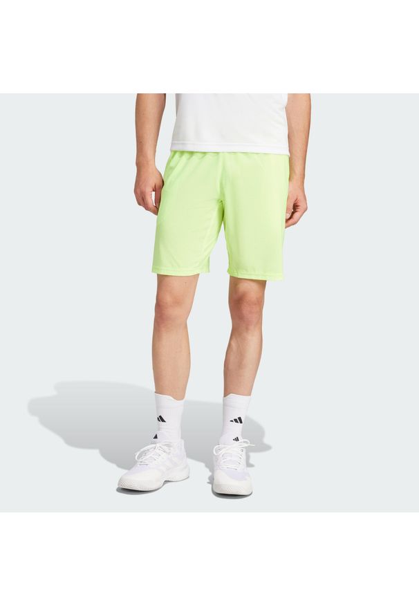 Adidas - Szorty Tennis Ergo. Kolor: żółty. Materiał: materiał. Sport: tenis
