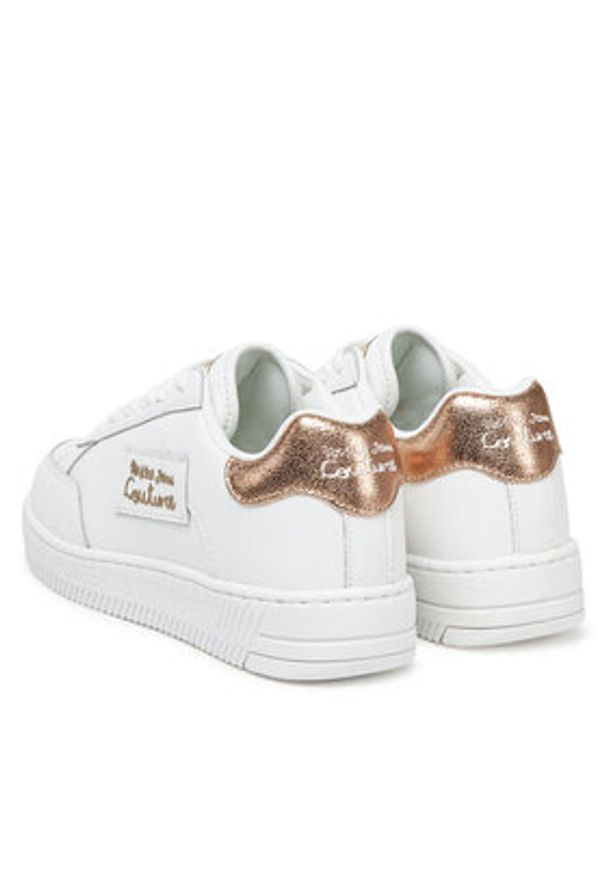 Versace Jeans Couture Sneakersy 78VA3SJ5 Biały. Kolor: biały. Materiał: skóra