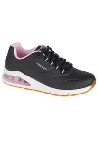 skechers - Buty do chodzenia damskie Skechers Uno 2 2ND Best. Zapięcie: sznurówki. Kolor: czarny. Materiał: materiał, tkanina, syntetyk. Szerokość cholewki: normalna. Sport: turystyka piesza