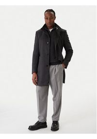 BOSS Płaszcz wełniany H-Hyde 50551078 Szary Slim Fit. Kolor: szary. Materiał: wełna #4
