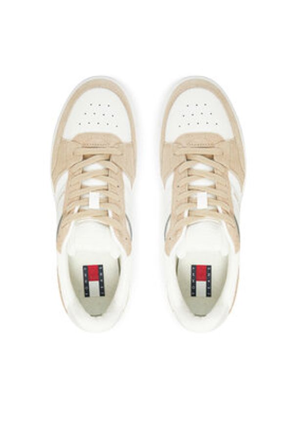 Tommy Jeans Sneakersy Tjm Cupsole Pods EM0EM01579 Biały. Kolor: biały. Materiał: skóra
