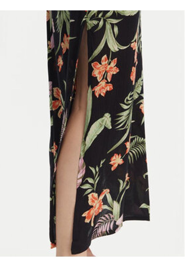 Roxy Sukienka letnia ERJWD03885 Czarny Regular Fit. Kolor: czarny. Materiał: wiskoza. Sezon: lato